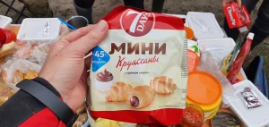 Des minis "croissants" fourrés au chocolat